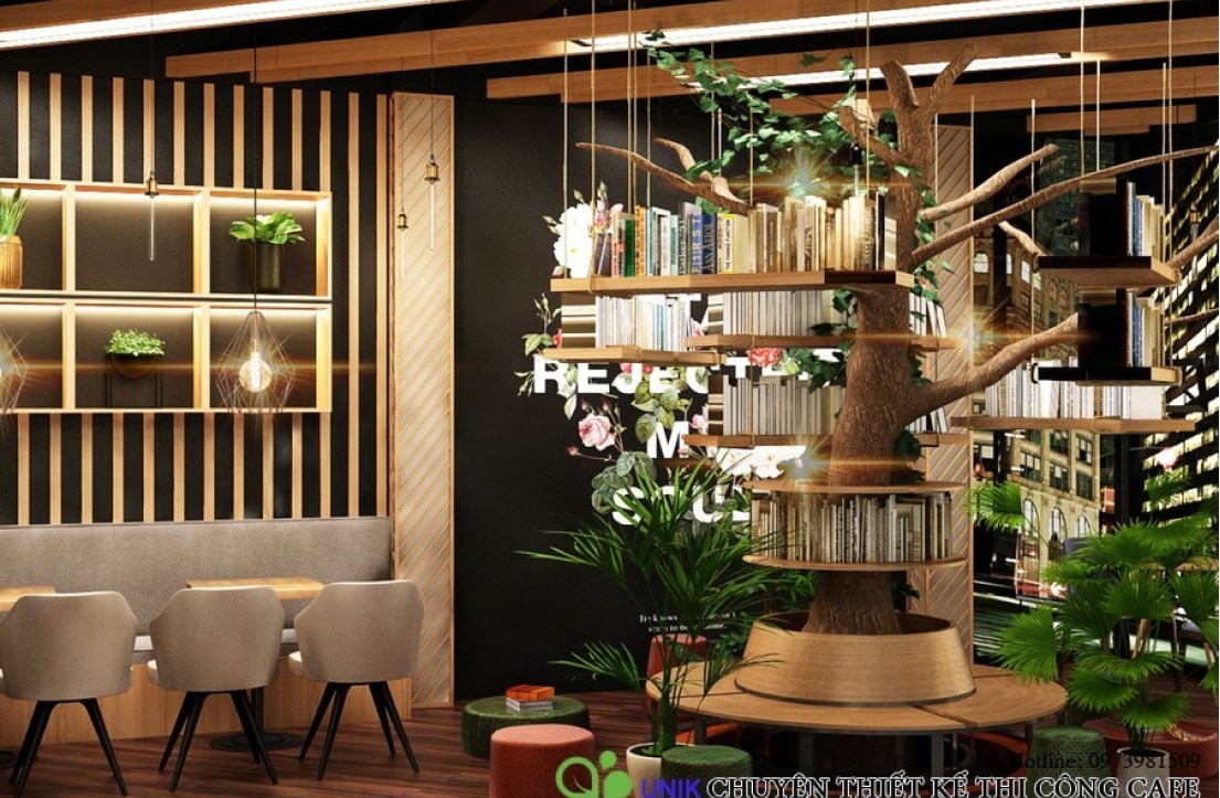 Thiết kế quán cafe trọn gói 41 Hàng Lược phong cách